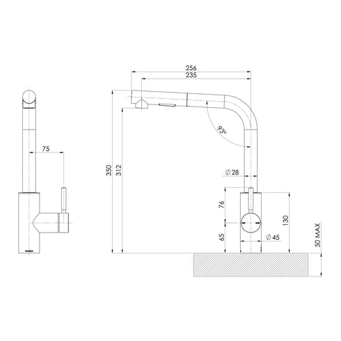 Phoenix Series 5000 Quartz Black Sink Package