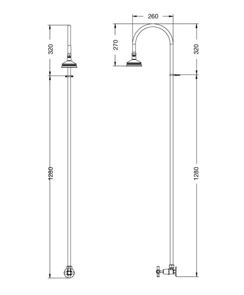 Rainware Bribie 2001 Outdoor Shower