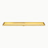 Radiant Linear Tile Insert Floor Grate Brushed Gold 900 x 100mm