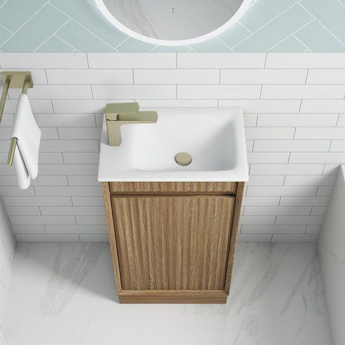 Aulic Ravia 450mm Mini Bathroom Vanity | Wall Hung & Floor Standing