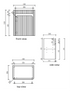 Aulic Hartelle 450mm Mini Bathroom Vanity | Wall Hung & Floor Standing