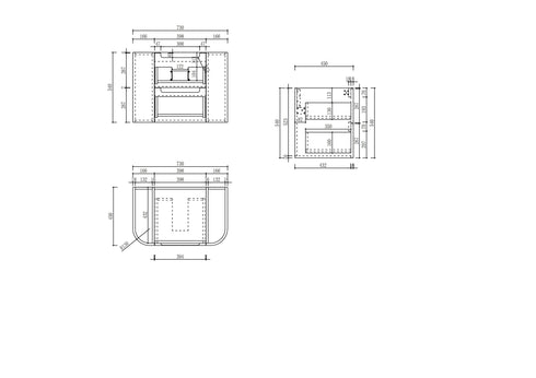 Aulic Briony Wall Hung Vanity