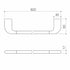 Caroma Contura II 820mm Single Towel Rail
