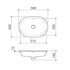 Caroma Liano II 580mm Pill Undercounter Basin