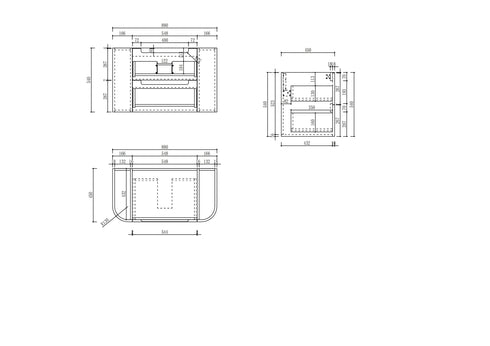 Aulic Briony Wall Hung Vanity