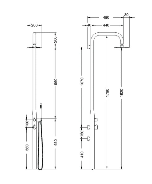 Rainware Collaroy Wall Mount Outdoor Shower