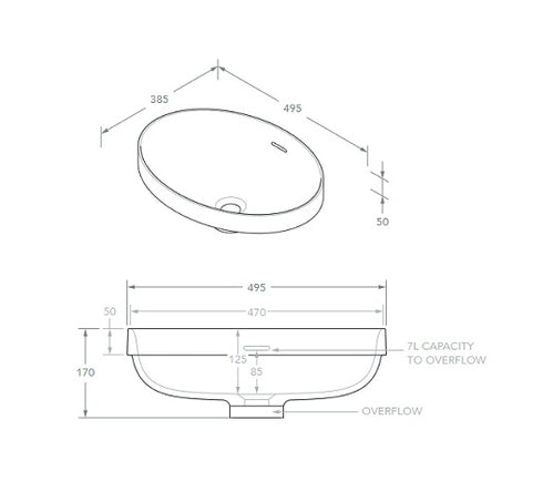 ADP Ozera Semi Inset Basin