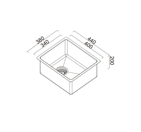 Abey Alfresco Single Bowl Sink Marine Grade 316 SS