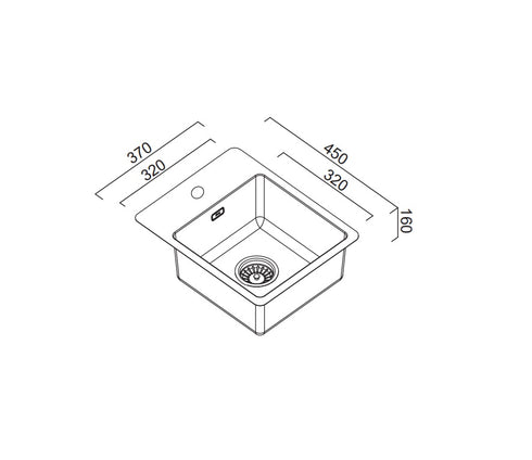 Abey Bar Sink With Tap Landing
