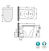 Fienza Aluca Wall Face Package with Geberit Inwall Cistern