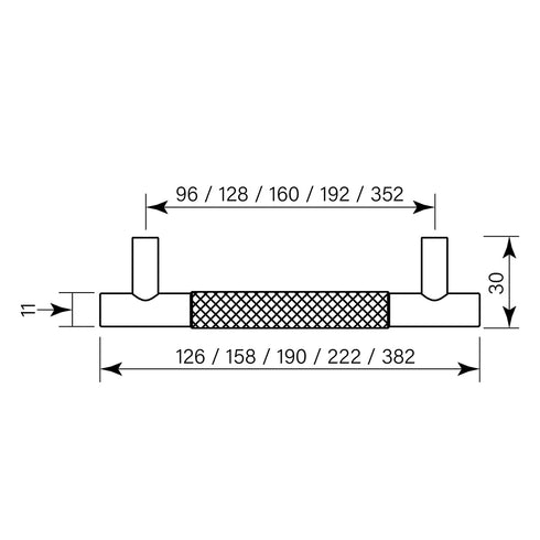 Bar Pull Centre Knurl By Faucet Strommen