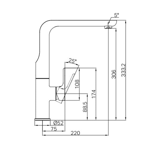 Harmony Bassini Plus Sink Mixer