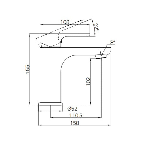 Harmony Bassini Plus Basin Mixer