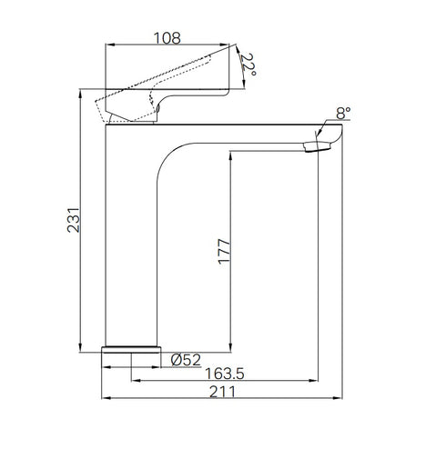 Harmony Bassini Plus Mid Basin Mixer