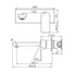 Harmony Bassini Plus Wall Mixer Set with Backplate