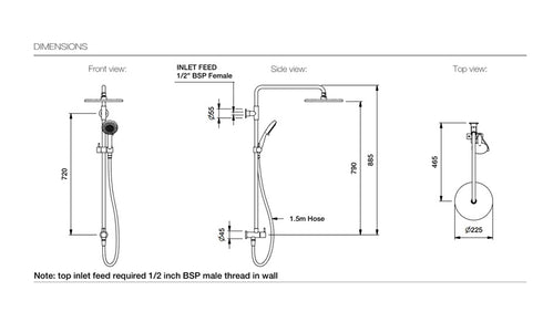 City Plus Shower with Multi-Function Handshower