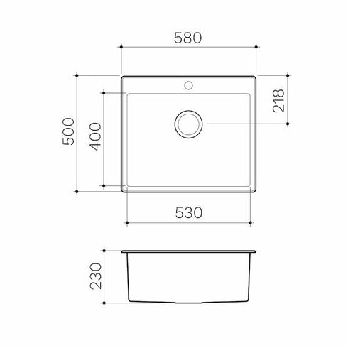 Clark 45L Laundry Sink Stainless Steel