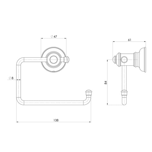 Phoenix Cromford Toilet Roll Holder