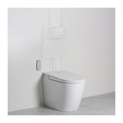Argent Evo Wall Faced Smart Bidet Toilet Package