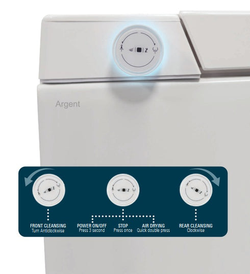 Argent Evoke Back to Wall Smart Bidet Toilet Suite