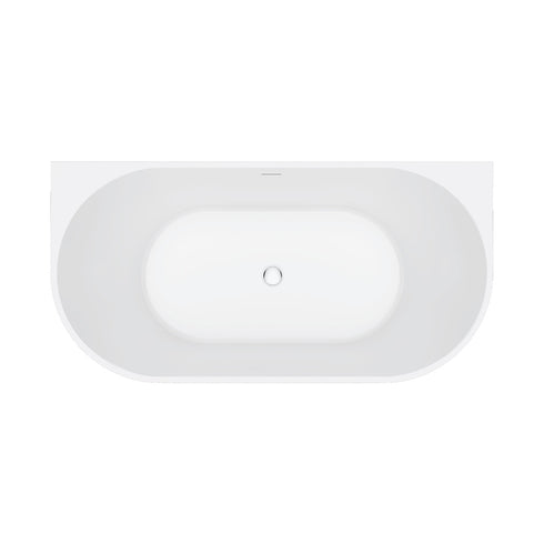 Fienza Eleanor 1500 Fluted Back To Wall Bath