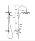 Fienza Kaya 316 Stainless Steel Outdoor Twin Shower