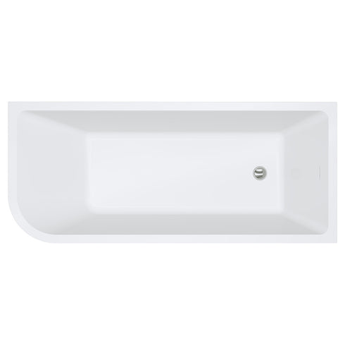 Fienza Hustle Left Hand Curve Acrylic Corner Bath