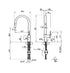 Gessi Inedito Goose Neck Pull Out Spray Mixer