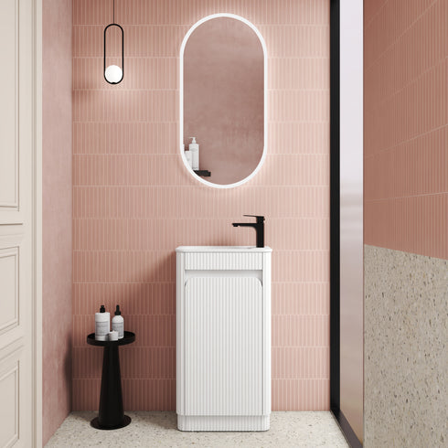 Aulic Hartelle 450mm Mini Bathroom Vanity | Wall Hung & Floor Standing