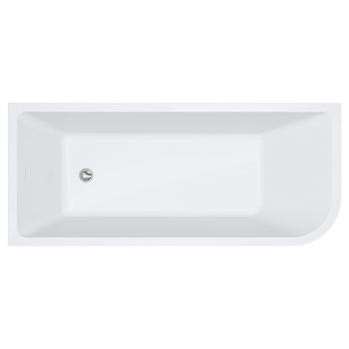 Fienza Hustle Right Hand Curve Acrylic Corner Bath