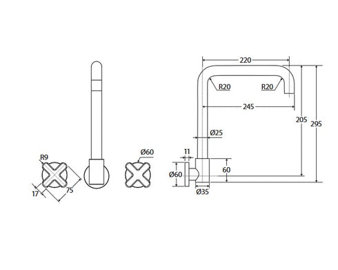 Fienza Kaya Cross Wall Set