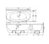 Fienza Keeto Back To Wall Bath | 1500mm & 1700mm | Gloss White Acrylic