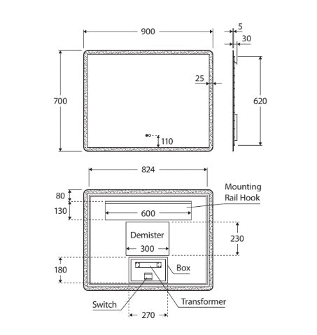 Fienza Luciana Led Mirror