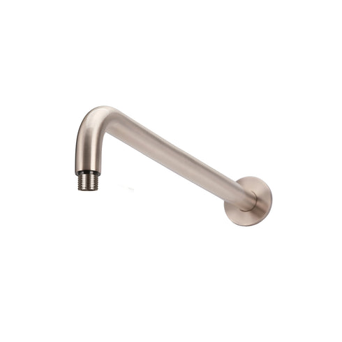 Meir Round Wall Shower Curved Arm 400mm