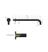 Meir Round Wall Shower Curved Arm 400mm