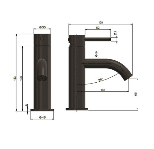 Meir Round Piccola Basin Mixer Tap