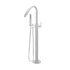 Meir Round Paddle Freestanding Bath Spout and Hand Shower