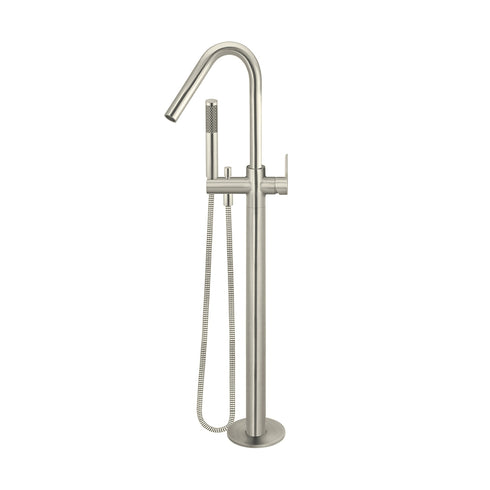 Meir Round Paddle Freestanding Bath Spout and Hand Shower