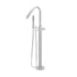 Meir Round Pinless Freestanding Bath Spout and Hand Shower