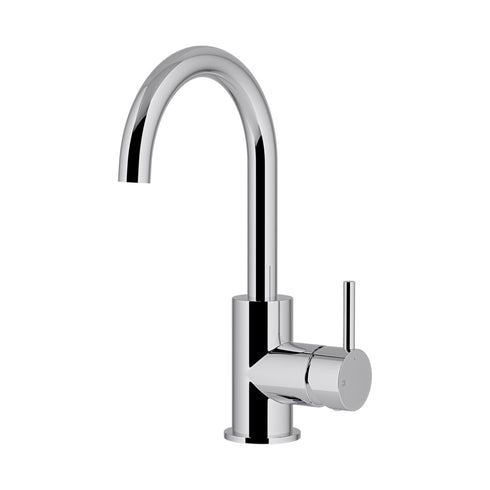 Meir Round Gooseneck Basin Mixer with Cold Start