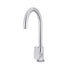 Meir Round Gooseneck Kitchen Mixer Tap with Paddle Handle