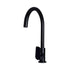 Meir Round Gooseneck Kitchen Mixer Tap with Paddle Handle