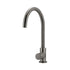 Meir Round Gooseneck Kitchen Mixer Tap with Pinless Handle