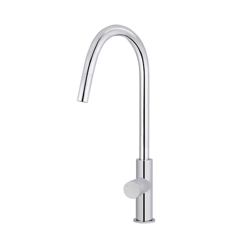 Meir Round Pinless Piccola Pull Out Kitchen Mixer Tap