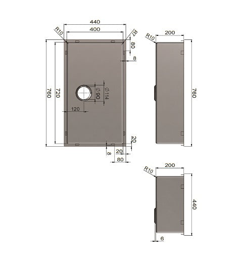 Lavello Kitchen Sink - Single Bowl 760 x 440