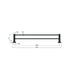 Meir Square Double Towel Rail 600mm