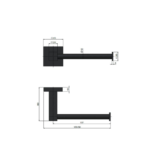 Meir Square Toilet Roll Holder
