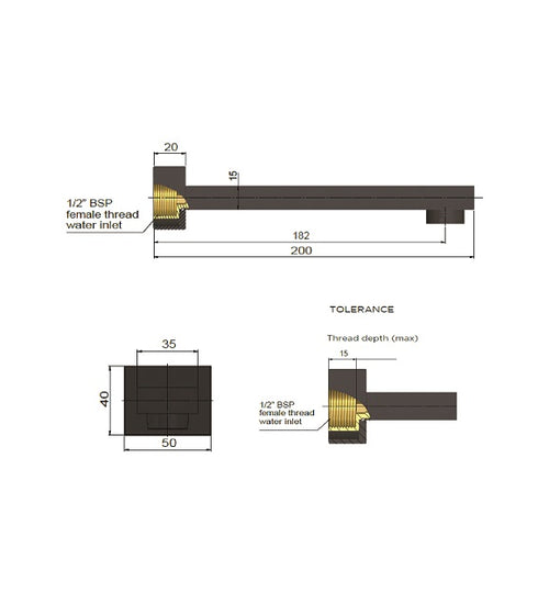 Meir Square Wall Spout