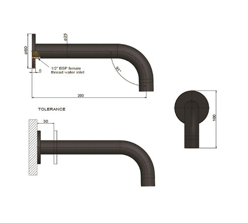 Meir Round Universal Round Curved Spout