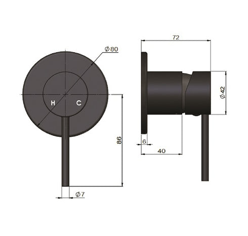 Meir Round Wall Mixer